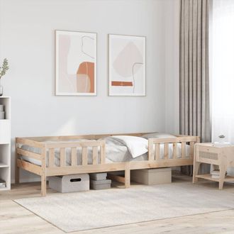 vidaXL Estructura De Cama Sin Colch&oacute;n Madera Maciza Pino 75x190 Cm Vidaxl