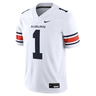 Nike Auburn Mens Nike Mens Dri-FIT College Game Jersey in White | NC2F0F0MAUN-1RS