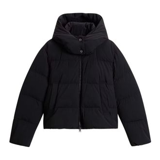 Woolrich Madison Short Donsjack - Dames - Jassen - Zwart - Maat: L Zijde