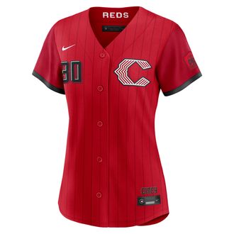 Nike Ken Griffey Jr. Cincinnati Reds City Connect Nike Womens MLB Stadium Jersey in Red | RW260JCKQNP-GE7
