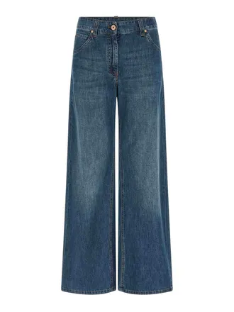 Brunello Cucinelli Wide Leg Jeans