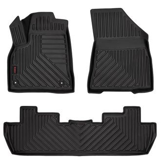 OEM Alfombrillas De Goma 3d Para Peugeot 5008 I (crossover, 2009-2017) - Borde De 5 Cm