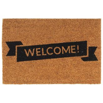 Berkfield Home Door Mat Natural 40x60 cm Tufted Coir in Brown