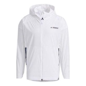 adidas Myshelter Windb Outdoor Sports Hooded Jacket White GN7619