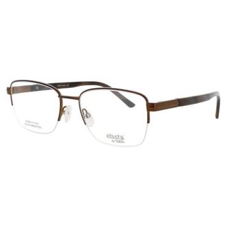 Elasta Mens Brown Rectangular Eyeglass Frames E31270R0Z55
