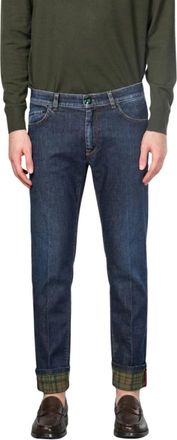 Mason's Harris 5-Pocket Broek - Heren - Slim Fit Jeans - Blauw - W32 - Katoen - Jeans