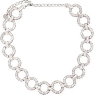 Self Portrait Crystal Embellishment Necklace