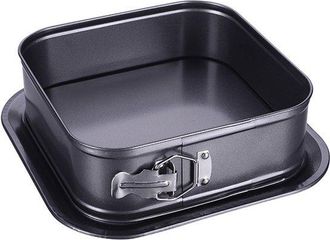 OEM Molde Cuadrado Hondo Con Base Desmontable Para Pasteles Y Tartas, Ideal Para Postres, Galletas, Tartas De Queso, Mousse Y Quiches - 24x28x8 Cm