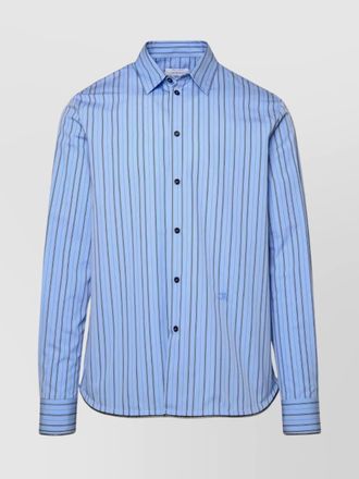 Off-white striped cotton shirt