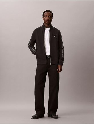 Calvin Klein Jeans Calvin Klein Mens Logo Tape Full Zip Jacket - Black - 2XL