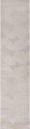 Jonathan Y Designs Jazz High-Low Pile Art Deco Geometric Indoor/Outdoor Area Rug in Beige at Nordstrom, Size 5Ft 0In X 8Ft 0In