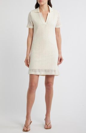 Boss Orange by Hugo Boss Polo Dress in Soft Cream at Nordstrom, Size X-Small