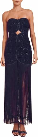 Azulu Joaquina Dress In Navy