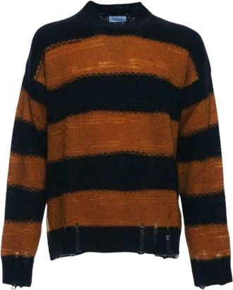 Amish Trui - Heren - Ronde hals truien - Bruin - S - Truien & Vesten