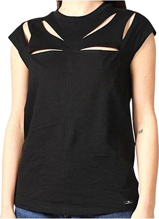 Elisabetta Franchi Donna, Top, Nero, M, new