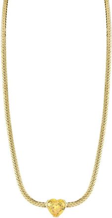 Sphera Milano Dnu 0 Units Sold Sphera Milano 14K Over Silver Cz Heart Choker Necklace
