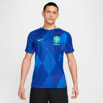 Nike Brazil 2025 Stadium Away (Team) Nike Mens Dri-FIT Soccer Replica Jersey in Blue | FZ9021-458