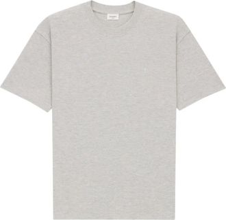 Saint Laurent Cassandre T-shirt met ronde hals - Grijs
