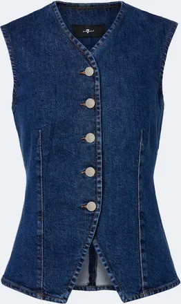 7 For All Mankind Lady denim vest
