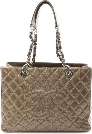 Chanel 2011 Metallic Caviar Grand Shopping tote bag - Brown