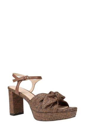 Pelle Moda Penni Ankle Strap Platform Sandal in Chocolate at Nordstrom, Size 7.5