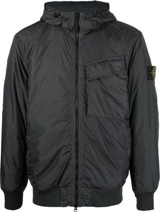 Stone Island Pocket Detail Crinkle Reps Jacket Charcoal 771540723-V0065