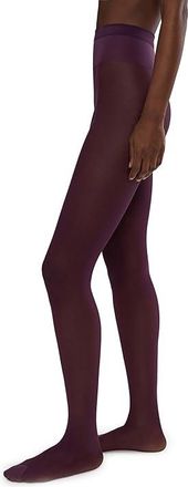 Wolford Individual 20 Womens Tights Hose Deep Aubergine : MD (411-63 - 99-187 lbs), Polyamide/Elastane