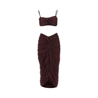 Maygel Coronel Medusa stretch Lycra co-ord set Woman XXSXS