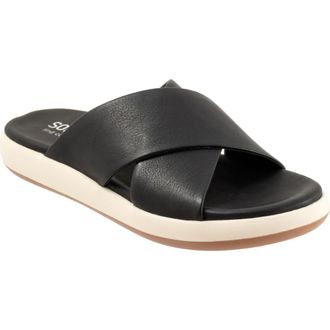 Softwalk Jesi Slide Sandal in Black at Nordstrom Rack, Size 7.5