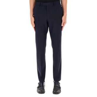 HUGO BOSS Broeken, Heren, Blauw, 2Xl, Katoen, Slim-fit Chino Broeken