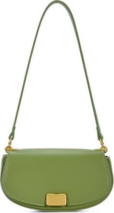 Rachel Zoe Rib Buckle Shoulder Bag in Moss at Nordstrom Rack