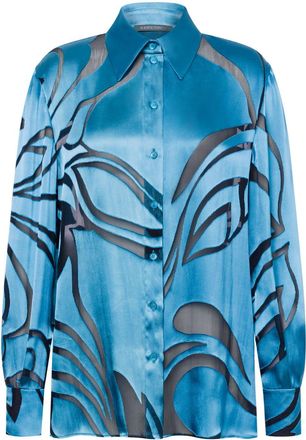 Alberta Ferretti button-down shirt - Blue