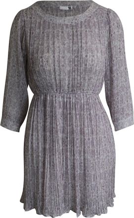 Anine Bing Pleated Dress in Floral Print Polyester