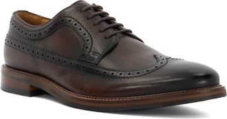 Dune London Mens Steeles - Lace Up Brogues - Brown material_leather1 - Size UK 12