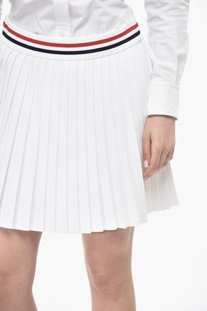 Thom Browne Minigonna Pliss&egrave; in Maglia Thom Browne