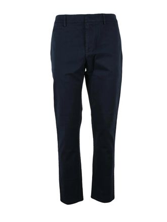 Dondup Blue Joe Tailored Stretch Cotton Trousers