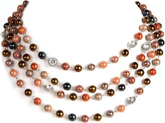 Virgins Saints & Angels Womens Magdalena Beads Only Necklace In Silver/cosmic Mix