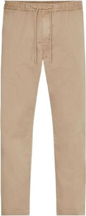 Tommy Hilfiger Chelsea Satin Broek - Heren - Slim Fit Broeken - Beige - W28 - Satijn - Broeken