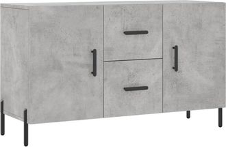 vidaXL Sideboard Concrete Grey 100x36x60 cm Engineered Wood Vidaxl