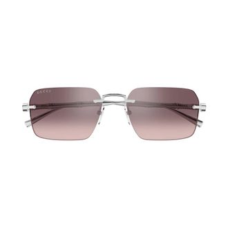 Gucci Gg 2154S Zonnebril - Heren - Zonnebrillen - Grijs - 56 MM - Accessoires