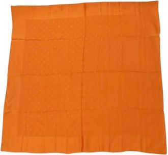Louis Vuitton Pre-owned Zijden Sjaal - Dames - Vintage Accessoires - Oranje - ONE Size - Vintage