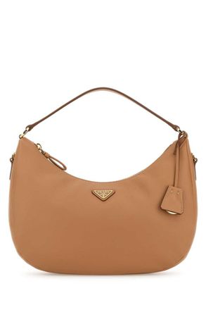 Prada Brown Logo Shoulder Bag