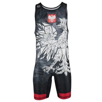 OEM Leotardo De Lucha Libre Para Hombre, Estampado De Camuflaje De Polonia, Talla 2xl, Color Rojo