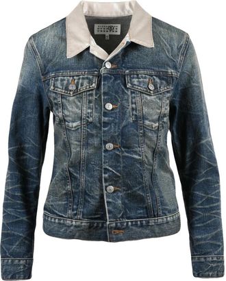 Maison Margiela Denim jas - Dames - Spijkerjassen - Blauw - XS - Denim - Jassen