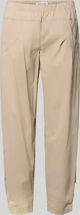 Stehmann Hose mit elastischem Bund Modell Rachell in Taupe, Gr&ouml;&szlig;e 34