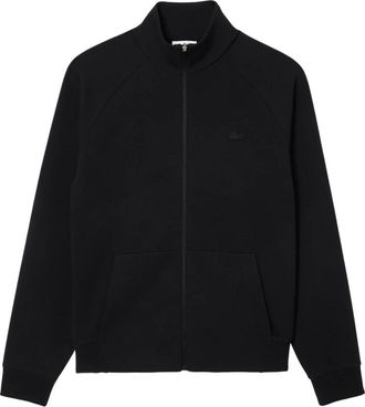 Lacoste Overhemden zwart - Heren - Vesten met rits - Zwart - M - Katoen - Hoodies & sweatvesten