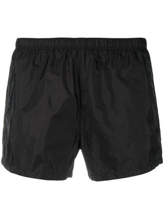 Prada Zwembroek met logopatch - Zwart