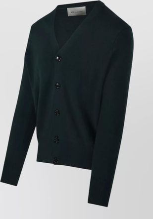 Ami wool round neck cardigan