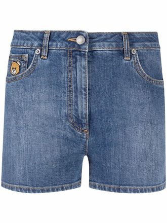 Moschino Shorts denim Teddy Bear - Blu