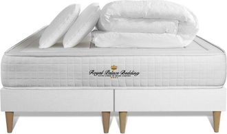 Royal Palace Bedding Pack Colch&oacute;n Blanco Espuma Viscoel&aacute;stica 2x80x200